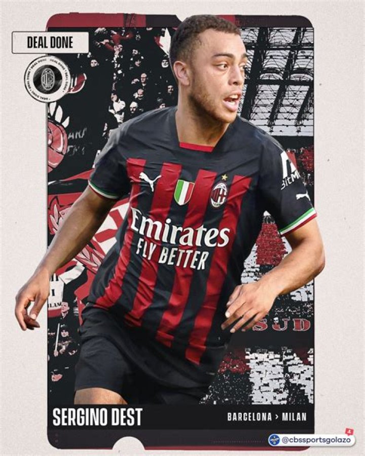 
Sergino Dest Nearing AC Milan Move 