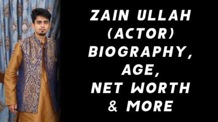 
Zain Ullah Height, Weight, Net Worth, Age, Birthday, Wikipedia, Who, Nationality, Biography 